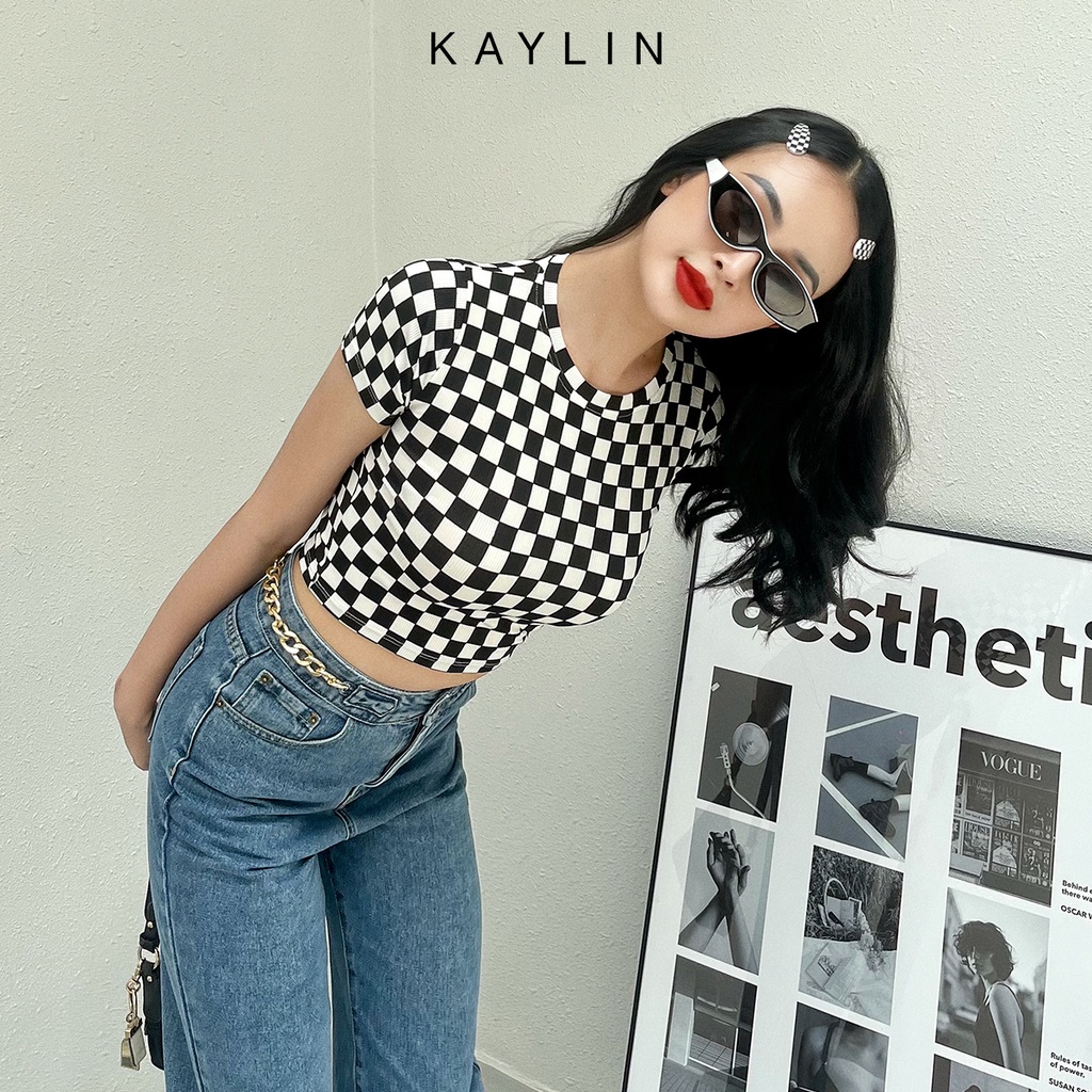 [Mã BMLT30 giảm đến 30K đơn 299K] Áo caro tay ngắn N1714 - KAYLIN