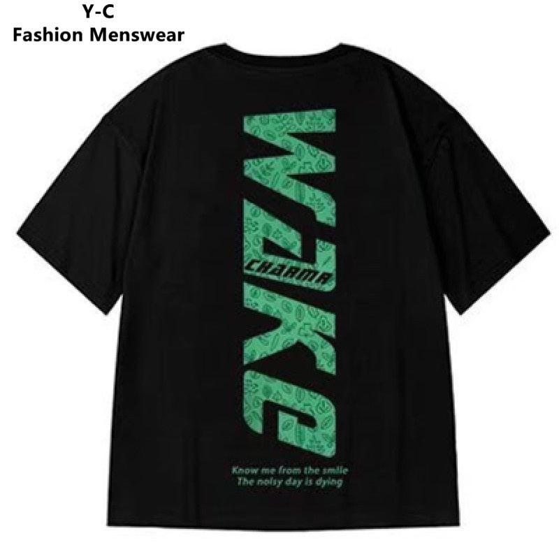 Áo Thun Nam Tay Ngắn Cổ Tròn In Chữ Thời Trang Size M-8XL