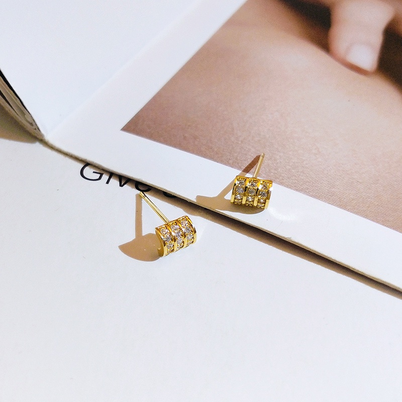 [Jiudolan] Khuyên Tai Đính Đá Zircon Tinh Tế Thời Trang Hàn Quốc Cho Nữ Mỗi Ngày