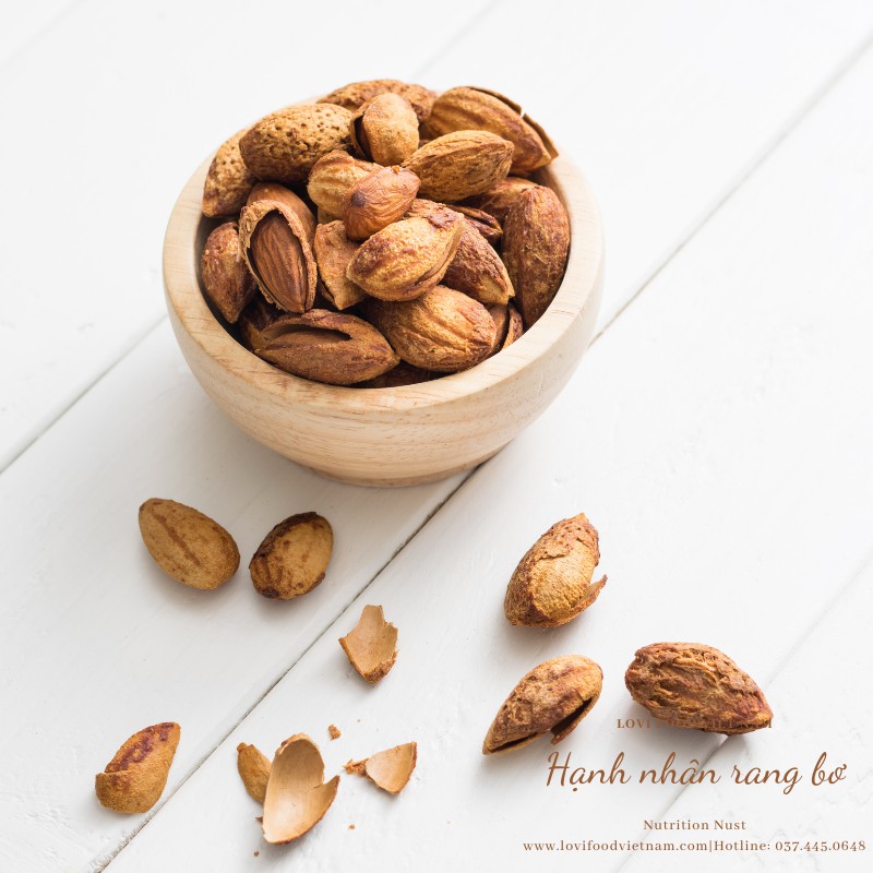 HẠNH NHÂN RANG BƠ MỸ - 500gram HẠT CAO CẤP nhập khẩu trực tiếp từ California Mỹ - Lovi Food Việt Nam | BigBuy360 - bigbuy360.vn