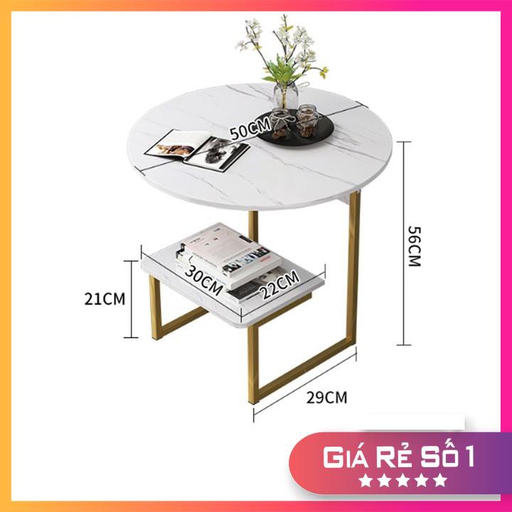 Bàn Uống Trà Bên Sofa 𝗙𝗥𝗘𝗘 𝗦𝗛𝗜𝗣 Bàn uống trà và đọc sách phòng khách sang trọng &amp; đơn giản tối ưu không gian