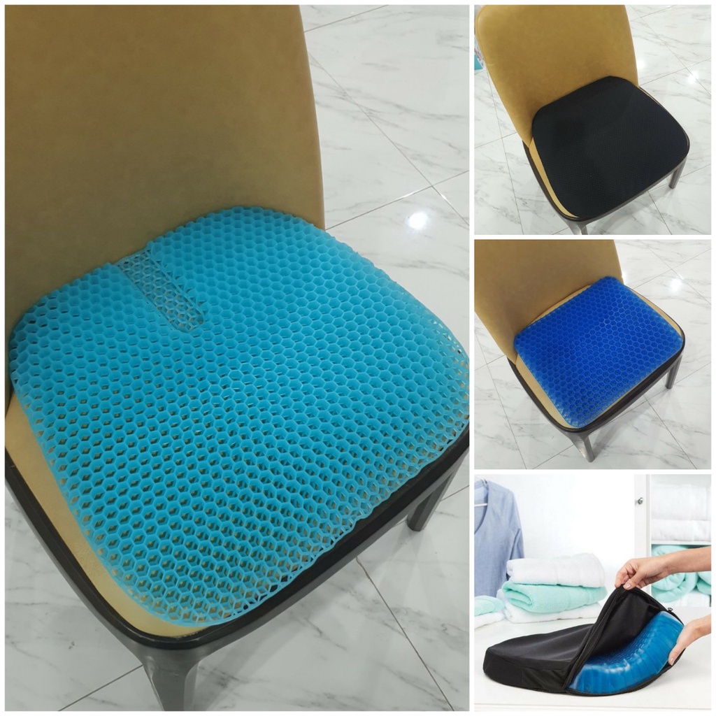 Đệm ngồi, đệm lót ghế 3D Silicon cao cấp thoáng khí chống đau mỏi (ảnh thật tự chụp)