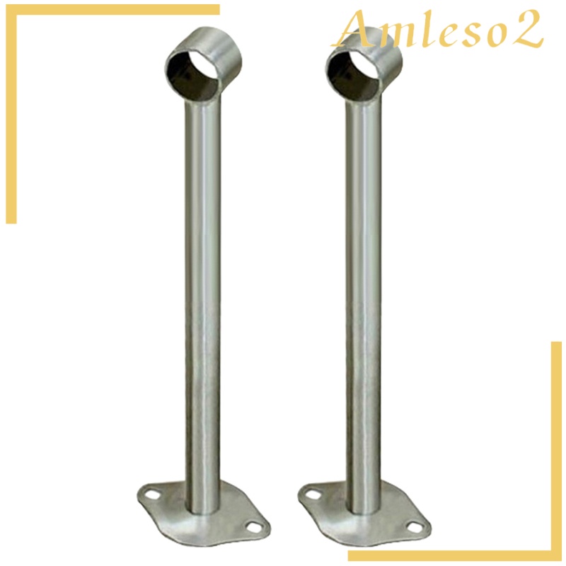 Set 2 Giá Đỡ Thanh Treo Quần Áo Bằng Thép Không Gỉ Tiện Dụng