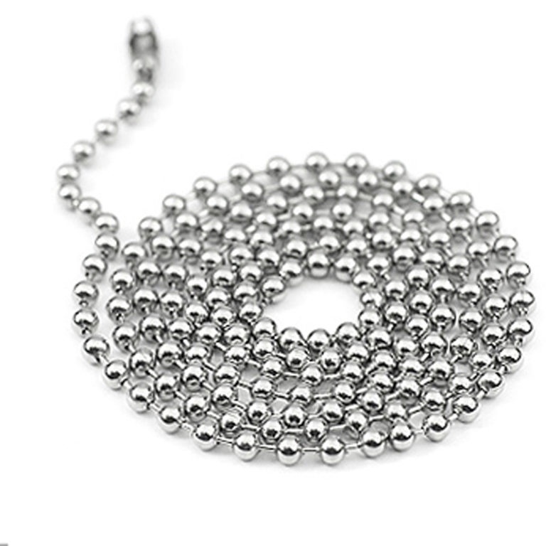 Dây chuyền nam nữ inox không gỉ dây bi nhiều size - Măng's House D020