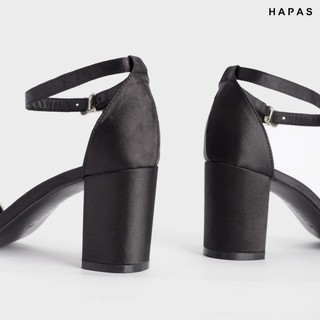 Giày Đế Vuông Nữ Lụa Quai Đá 7Phân HAPAS - CG77114