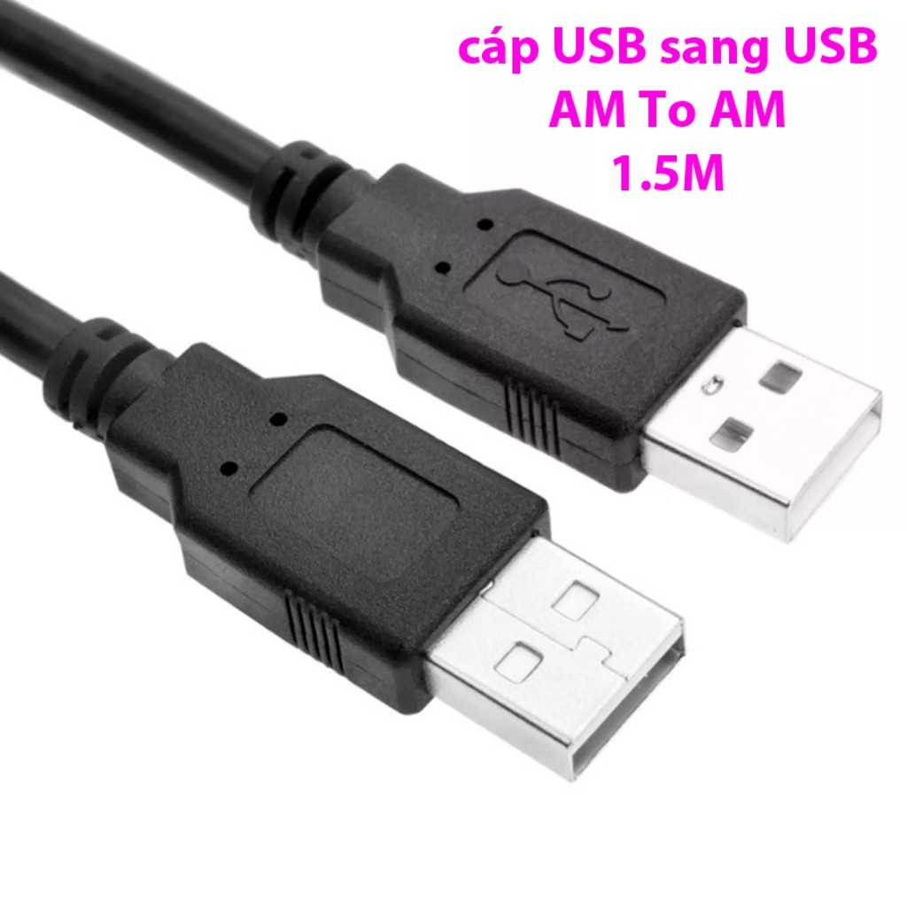 Dây cáp usb 2 đầu đực xịn dài 1,5 mét, USB sang USB