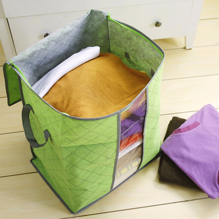 Túi đựng quần áo, chăn màn, mền big size 60cm dáng ngang/dọc tùy chọn