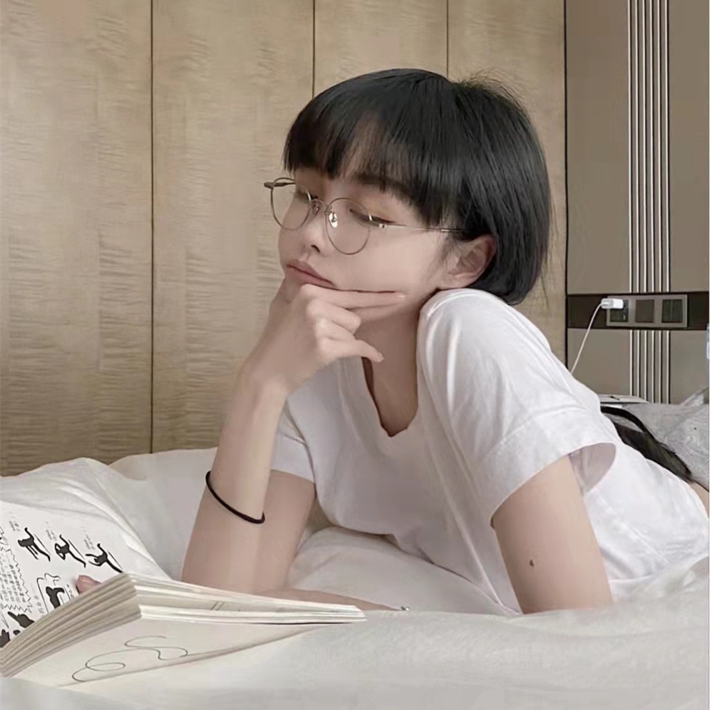 Kính Gm Quang Học Tròng 140 Độ Rộng 9g Màu Bạc Siêu Nhẹ Phong Cách Retro Cho Nam Và Nữ TOM21