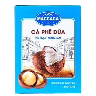 Maccaca - Cà phê Dừa với hạt Mắc Ca