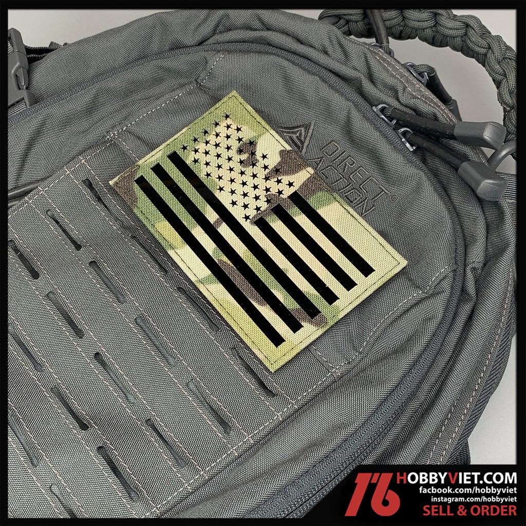 Patch cờ Us multicam