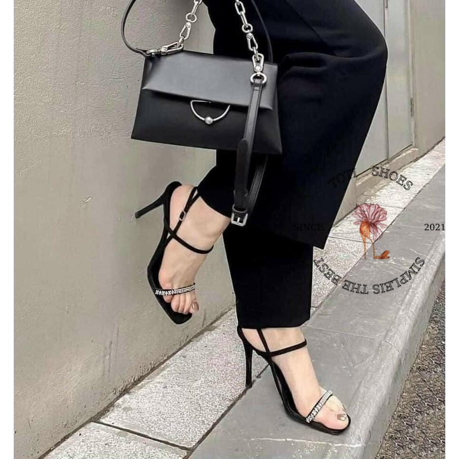 SANDAL CAO GÓT TOTIIE SHOES - GUỐC NỮ DÂY NGANG MẢNH - GIÀY THỜI TRANG HẬU CÀI KHÓA SAU - G2207530