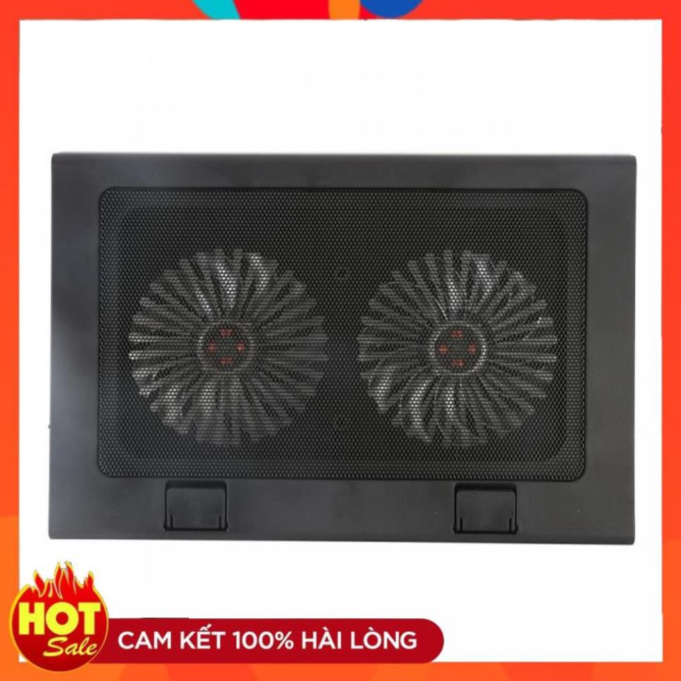 [Chính Hãng] Đế Tản Nhiệt Laptop 2 Quạt chạy êm dành cho Laptop từ 14&quot; đến 17&quot;- Fan A8