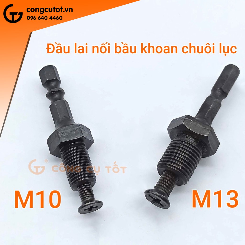 Đầu nối bầu khoan chuôi lục