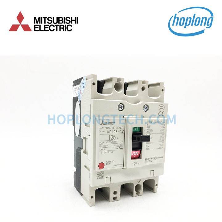 NF125-CV 3P 125A Aptomat MCCB 3P loại kinh tế dòng C Mitsubishi