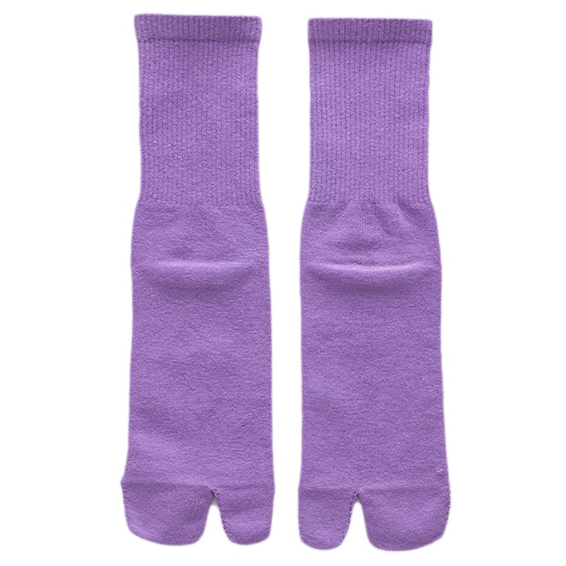 Xiangbao Vớ Xỏ Ngón 2 Ngón Bằng Cotton Có Gân Màu Neon Harajuku Cho Nam Và Nữ