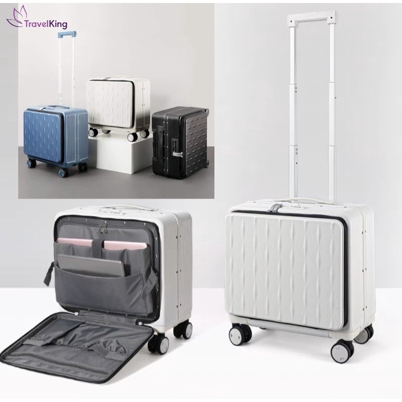 Vali kéo du lịch doanh nhân TRAVELKING808 khung nhôm khóa sâp chính hãng - VALIKING