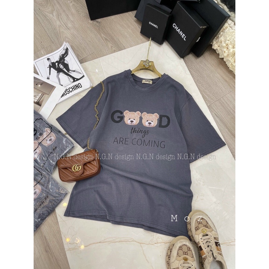 Áo Thun Tay Lỡ Good 2 Mặt Gấu Áo Phông Mát Mịn Dáng Rộng Nam Nữ - ZADOLA FASHION