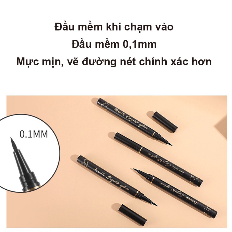 Bút kẻ mắt nước Lameila đậm nét không trôi hàng chính hãng Waterproof Liquid Eyeliner Pen