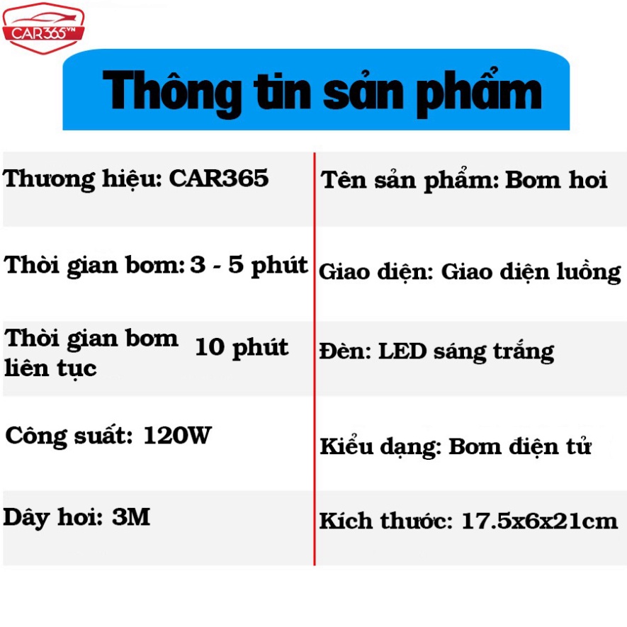 Máy bơm lốp xe con điện tử thông thái tự ngắt thời thượng màn LCD - BH 12Th 1 đổi 1 30 ngày