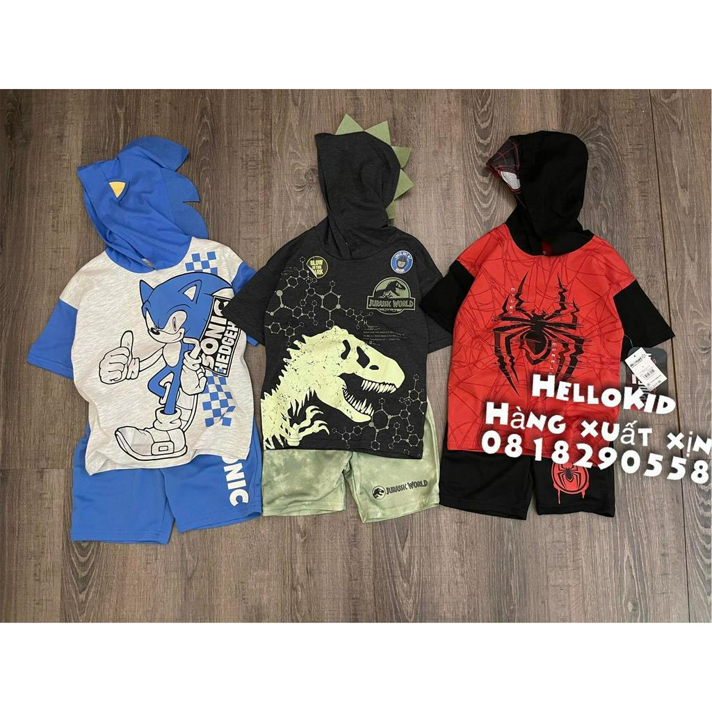 Bộ áo hoodie kèm quần thể thao bé trai