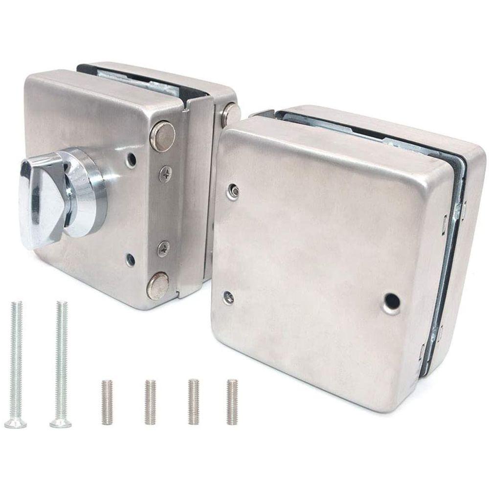Khóa Cửa Kính Hai Mặt Bằng Thép Không Gỉ 304 Chống Trộm