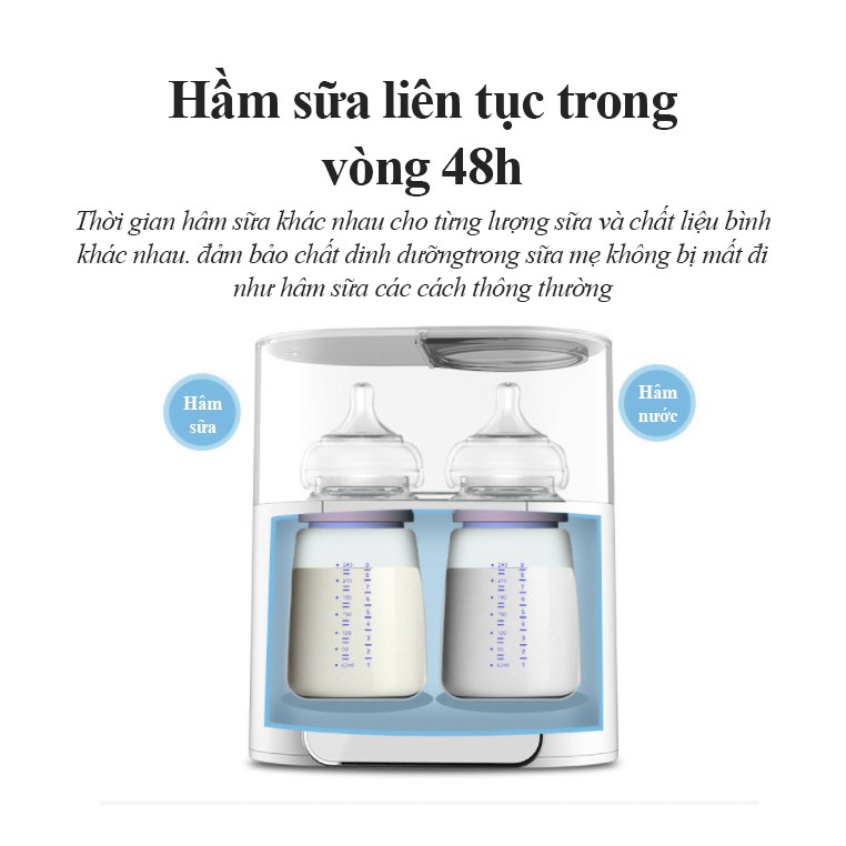 Máy hâm sữa Ahimom Duo Lux - máy hâm sữa đôi và tiệt trùng đa năng - Ahimom