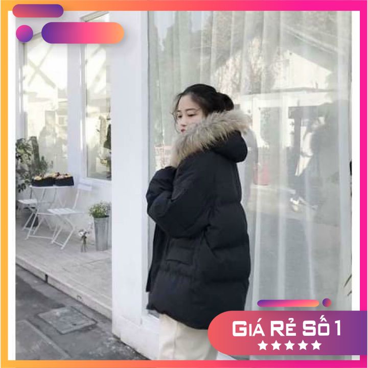 áo phao nữ quảng châu mẫu mới hàng loại 1 dày ấm, có mũ lông sẵn 3 màu siêu xinh | BigBuy360 - bigbuy360.vn