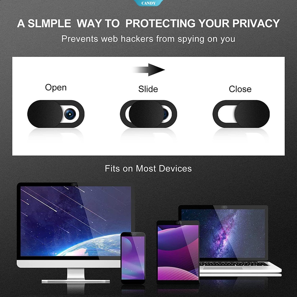 Miếng dán bảo vệ camera điện thoại/ipad/For iPhone/iMac/MacBook Air/Desktop/Echell kích thước 0.03 inch
