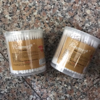 Hộp Bông Tai Cán Gỗ Rosemary 200 que