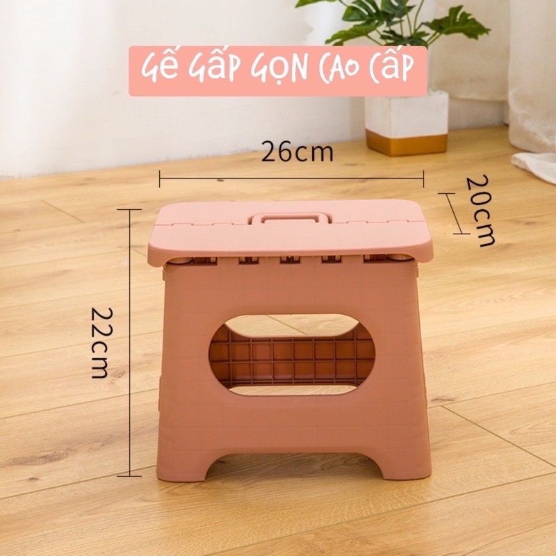 Ghế Gấp Gọn Hokori Nhựa Việt Nhật Mẫu Mới, Ghế Xếp Lùn, Ghế Đẩu Tiết Kiệm Không Gian