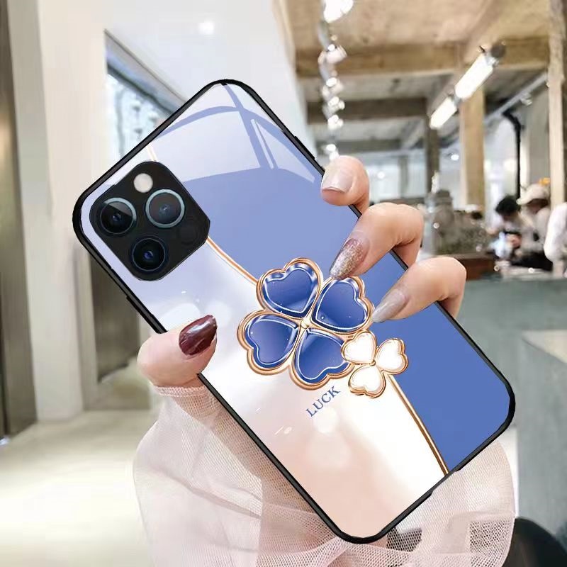 Ốp Điện Thoại Mặt Kính In Hình Gấu Cho iPhone 14 / 14pro / 14plus / 14promax / 13 / 12 / 11 Pro Max / X / XSmax / XR / 8 7 Plus