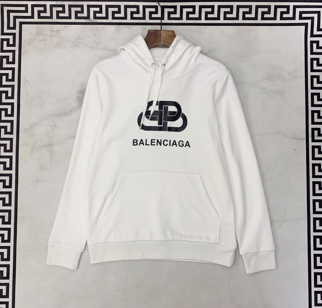 BALENC1AGA men's long-sleeved hooded sweatshirt, cotton fabric with LOGO printed | BigBuy360 - bigbuy360.vn