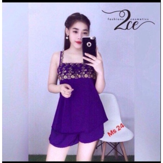 ĐỒ BỘ THUN LẠNH 3 SIZE 45-65KG HAI DÂY THỜI TRANG