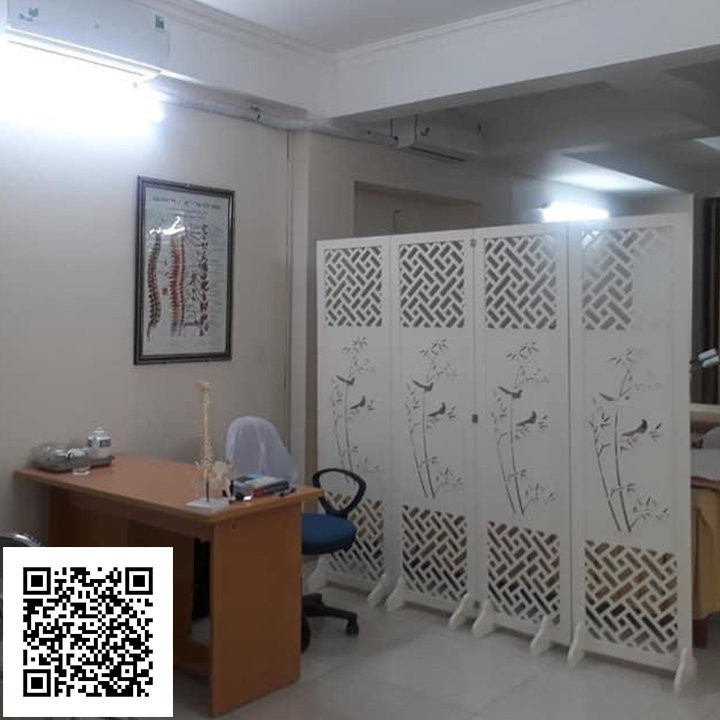 Vách bình phong họa tiết cành trúc GTS305 / 1 Tấm
