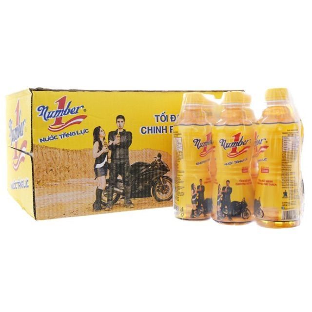 1 thùng nước tăng lực number one 24 chai x 330ml