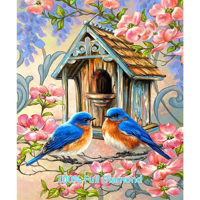 Tranh Đính Đá 100% Tự Làm Hình Phong Cảnh 5D Trang Trí Nhà Cửa