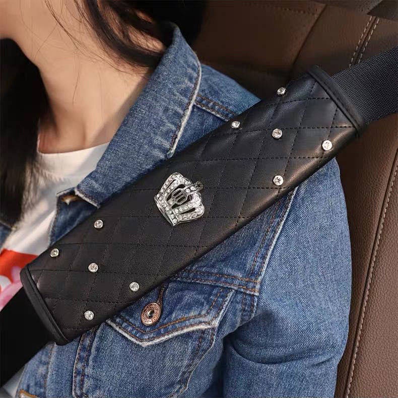 Car Safety Belt Shoulder Pad Cover Protective Case Lengthened Men's and Women's Cute Cartoon Decorations Thickened Four Seasons Universal Auto department store supplies