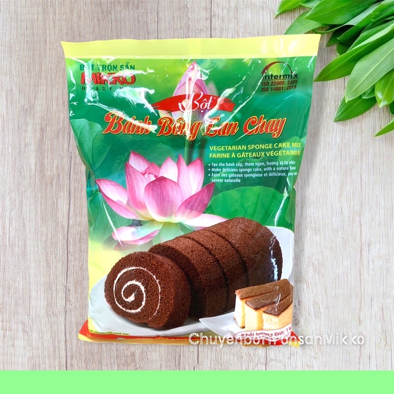 Bột Bánh Bông Lan Chay 1kg.Bột Trộn Sẵn Mikko Hương Xưa.Thơm Ngon.Dành Cho Chay