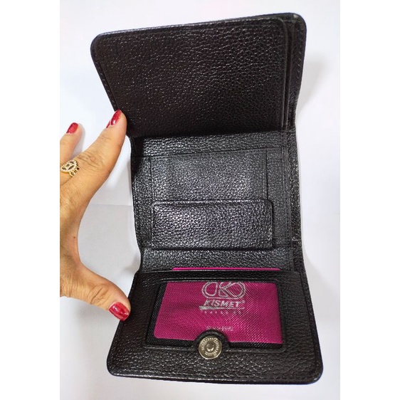 Ví mini gấp 3 Kismet da đuối thật