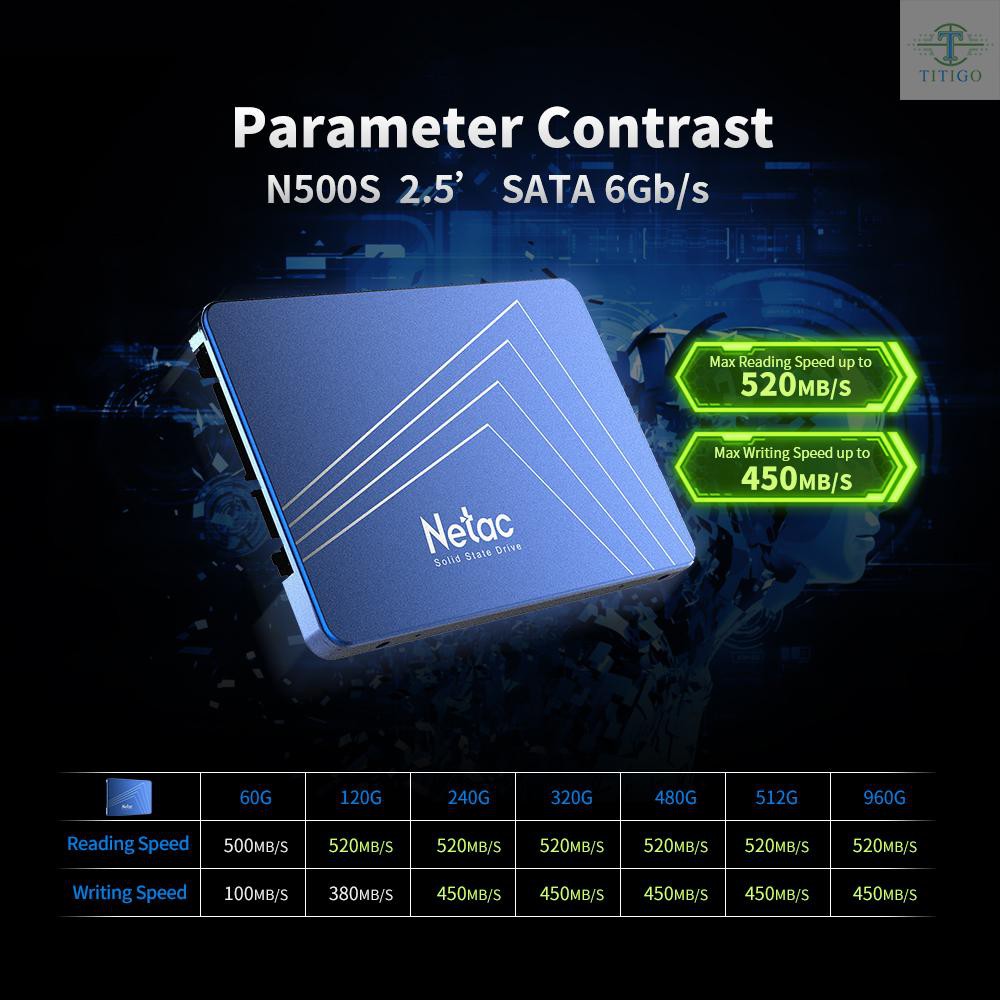 [Mã CBEL06 giảm 20% đơn 50k] Ổ Cứng Di Độngac N500S 480g Sata6Gb/S 2.5in | BigBuy360 - bigbuy360.vn