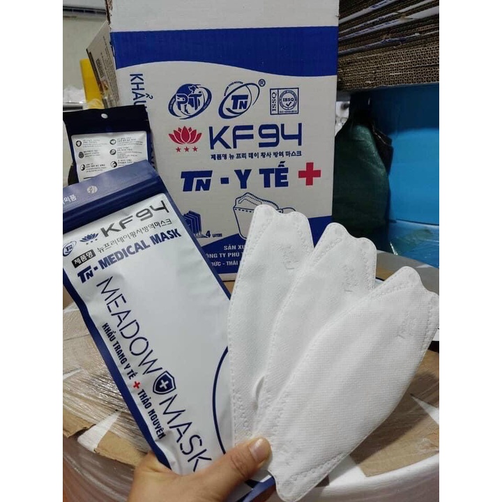 Khẩu trang Y tế Thảo Nguyên – KF94 - 4D - hàng chính hãng - bịch 10 cái