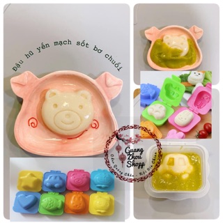 Khuôn làm đậu hũ non, cơm, trứng, cho bé ăn dặm
