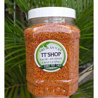 Muối tây ninh hũ 1kg - muối tôm (dạng hạt) siêu ngon tặng bịch bánh tráng