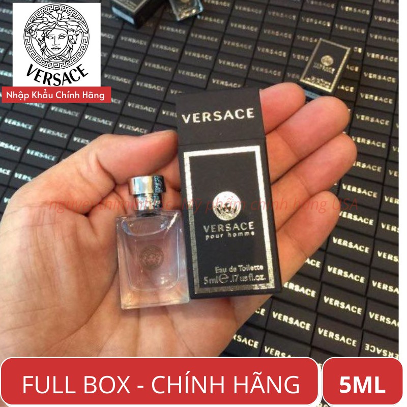 Auth - Nước Hoa mini Versace Pour Homme (EDT) For Men 5ml