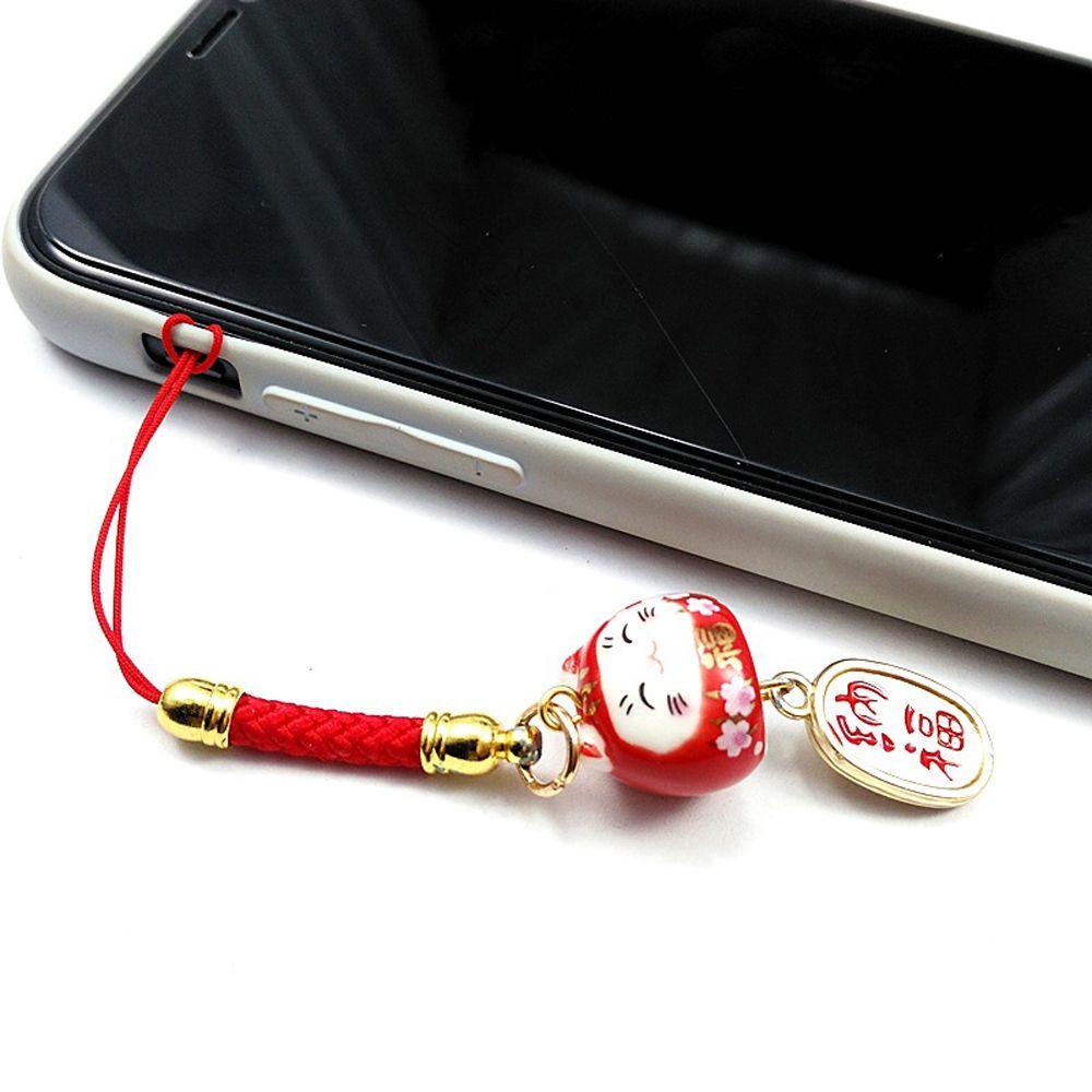 Dây Đeo Điện Thoại Hình Mèo May Mắn