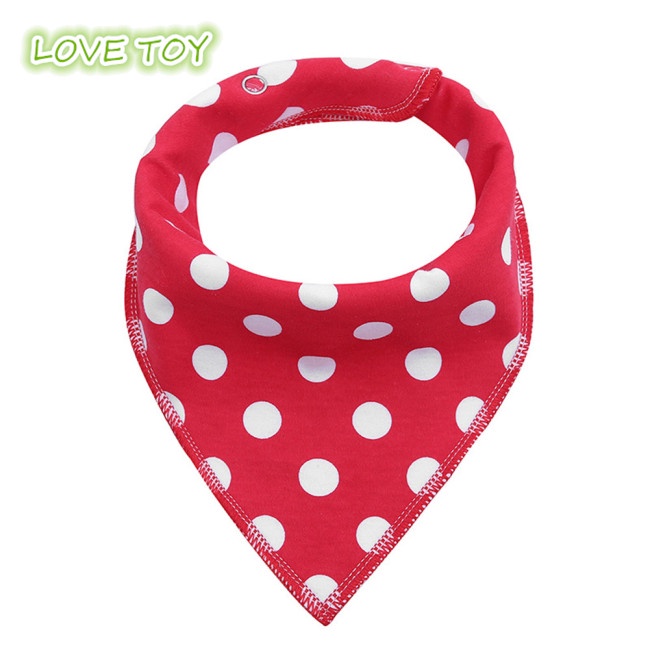 Yếm ăn tam giác vải cotton xinh xắn cho bé