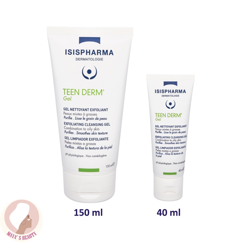 TEENDERM® GEL (Gel rửa mặt kiềm dầu, hỗ trợ điều trị mụn dành cho da thường/da dầu/hỗn hợp thiên dầu) ISISPHARMA