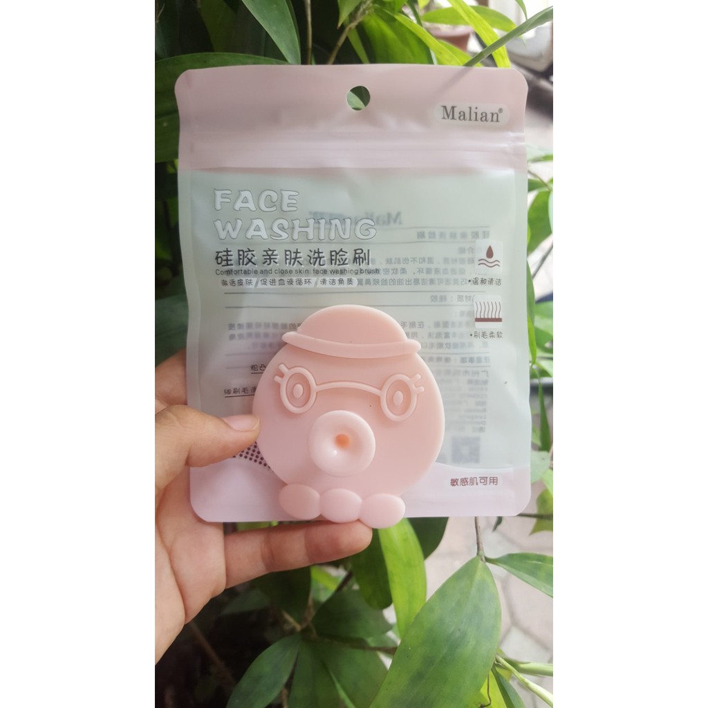 [ Nội Địa Trung ] - Miếng Silicon Rửa Mặt Face Washing Malian Bạch Tuộc