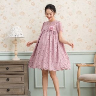 Đầm bầu ren dự tiệc siêu đẹp
