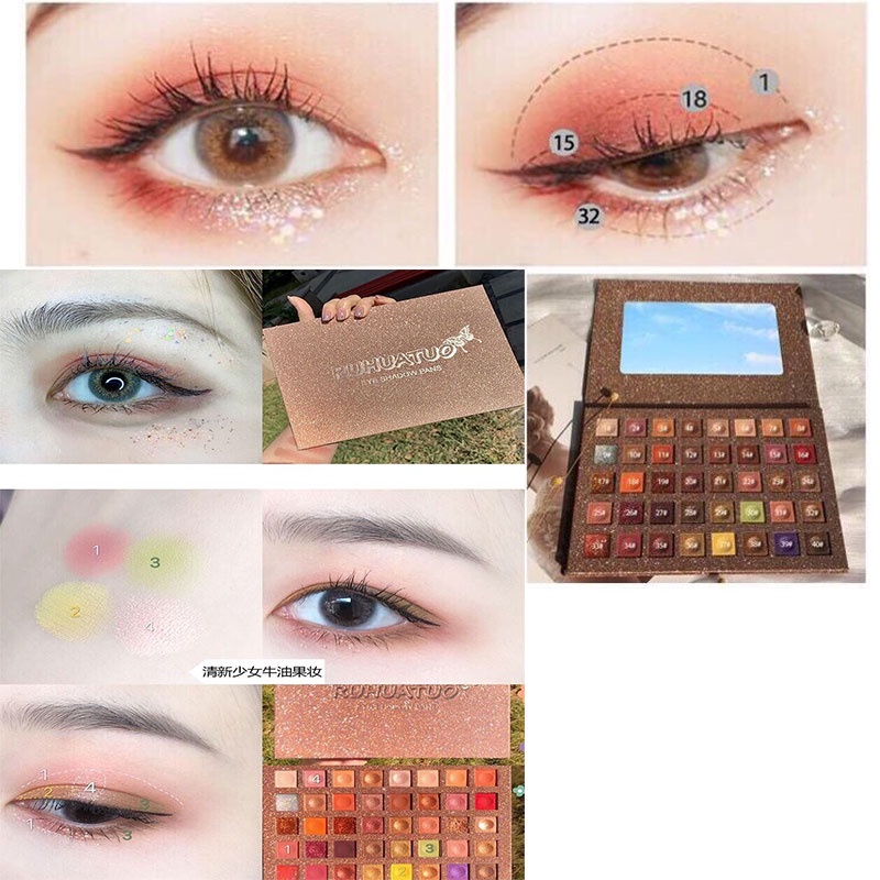 Bảng phấn mắt 40 màu làm đẹp long lanh thời trang cho nữ